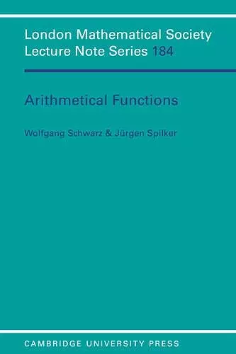 Arithmetical Functions cover