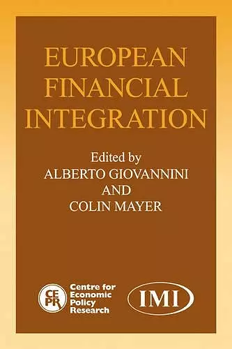 European Financial Integration cover