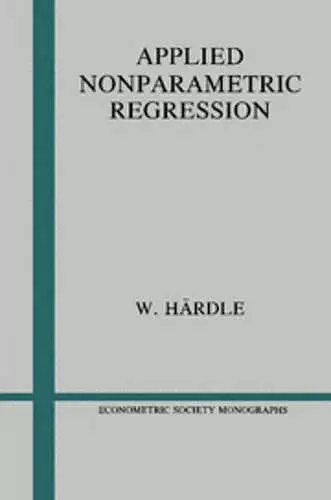 Applied Nonparametric Regression cover
