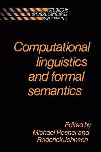 Computational Linguistics and Formal Semantics cover