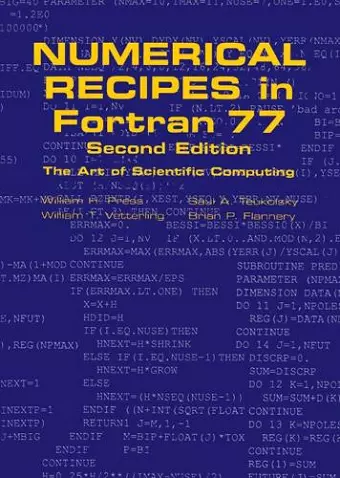 Numerical Recipes in FORTRAN 77: Volume 1, Volume 1 of Fortran Numerical Recipes cover