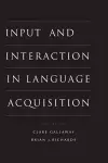 Input and Interaction in Language Acquisition cover