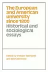 The European and American University since 1800 cover