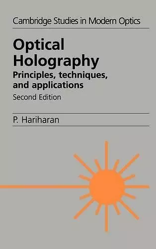 Optical Holography cover