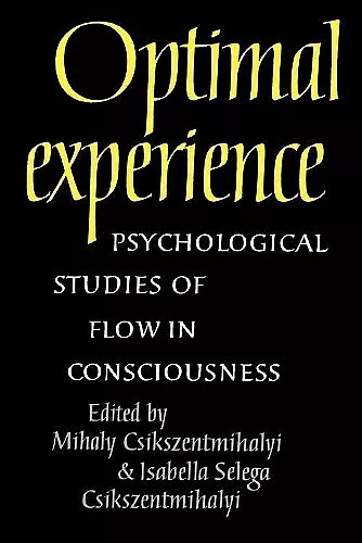 Optimal Experience cover
