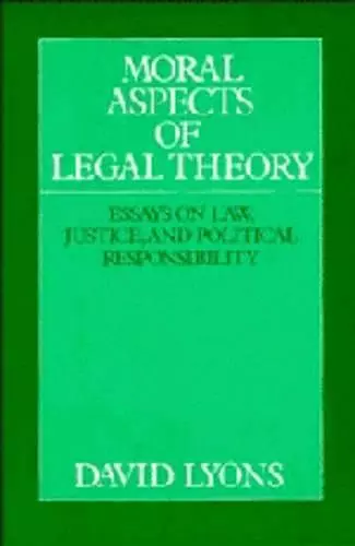 Moral Aspects of Legal Theory cover