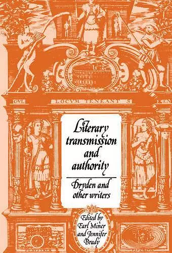 Literary Transmission and Authority cover