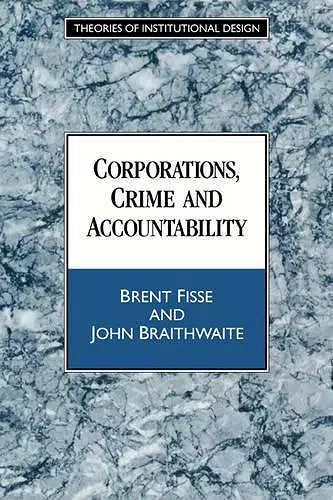 Corporations, Crime and Accountability cover