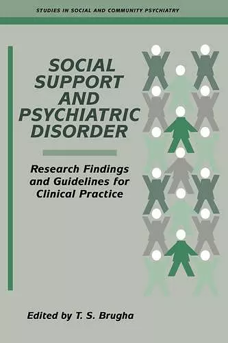 Social Support and Psychiatric Disorder cover