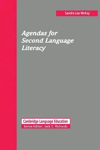 Agendas for Second Language Literacy cover