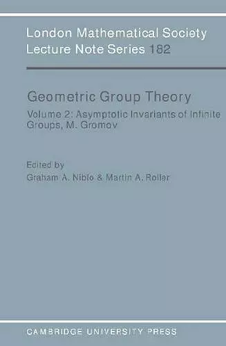 Geometric Group Theory: Volume 2 cover