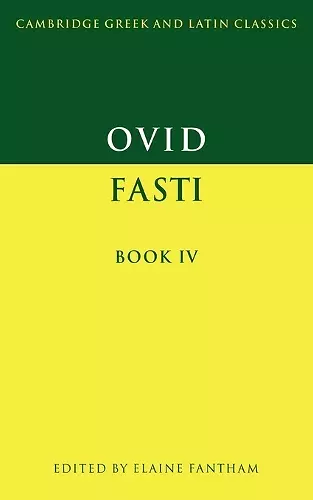 Ovid: Fasti Book IV cover