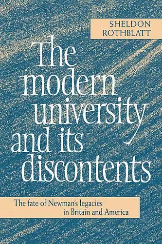 The Modern University and its Discontents cover