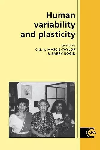 Human Variability and Plasticity cover