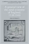 A General View of the Rural Economy of England, 1538–1840 cover