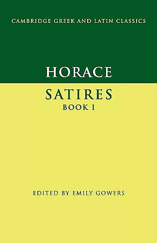 Horace: Satires Book I cover