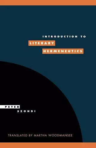 Introduction to Literary Hermeneutics cover