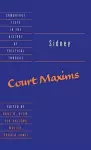 Sidney: Court Maxims cover