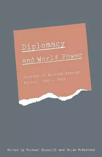 Diplomacy and World Power cover