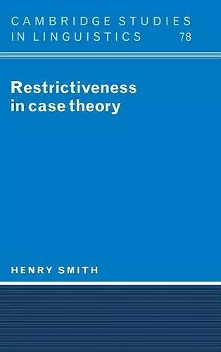 Restrictiveness in Case Theory cover