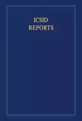 ICSID Reports: Volume 1 cover