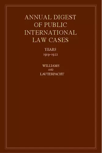 International Law Reports cover