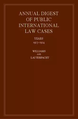 International Law Reports cover