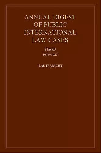 International Law Reports cover