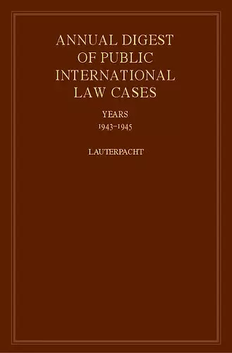 International Law Reports cover