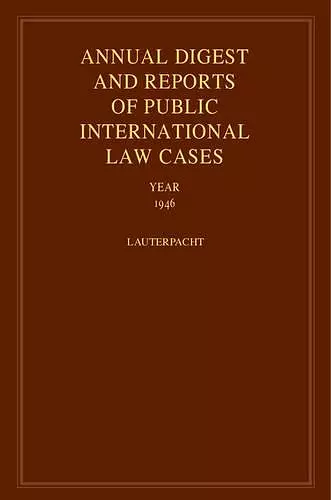 International Law Reports cover