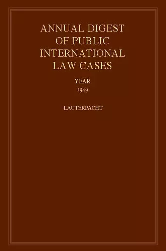 International Law Reports cover