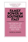 Family Power in Southern Italy cover