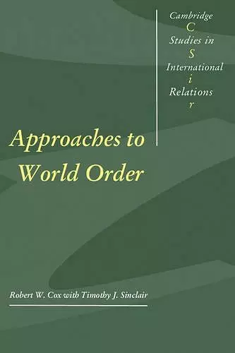 Approaches to World Order cover