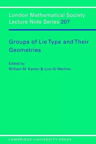 Groups of Lie Type and their Geometries cover