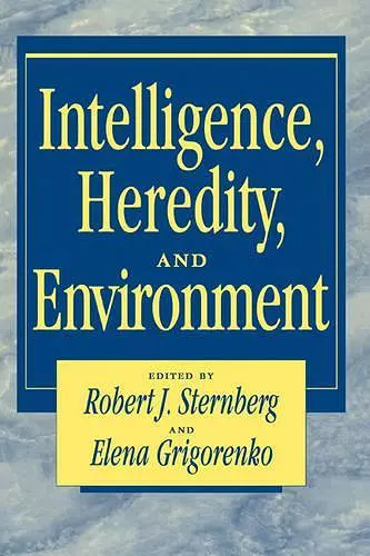 Intelligence, Heredity and Environment cover