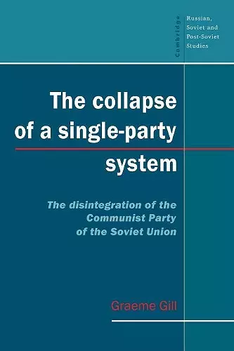 The Collapse of a Single-Party System cover