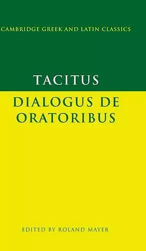 Tacitus: Dialogus de oratoribus cover