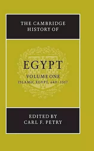 The Cambridge History of Egypt cover