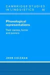 Phonological Representations cover