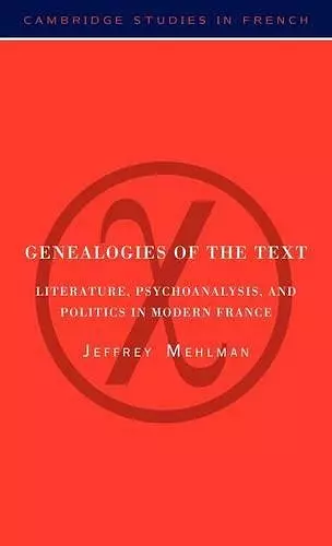 Genealogies of the Text cover