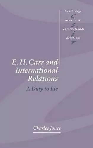 E. H. Carr and International Relations cover