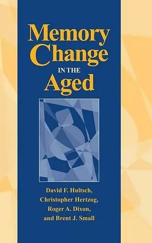 Memory Change in the Aged cover