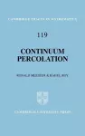 Continuum Percolation cover