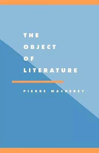 The Object of Literature cover