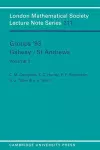 Groups '93 Galway/St Andrews: Volume 1 cover