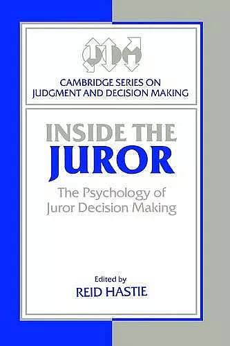 Inside the Juror cover