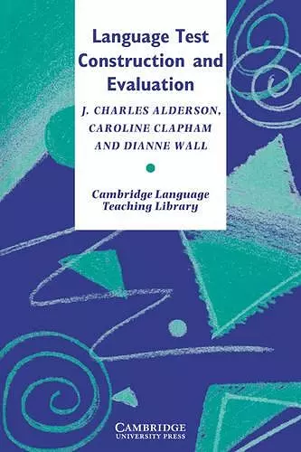 Language Test Construction and Evaluation cover