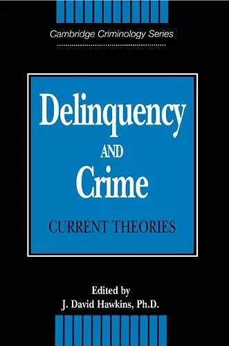 Delinquency and Crime cover