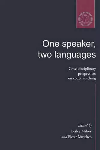 One Speaker, Two Languages cover