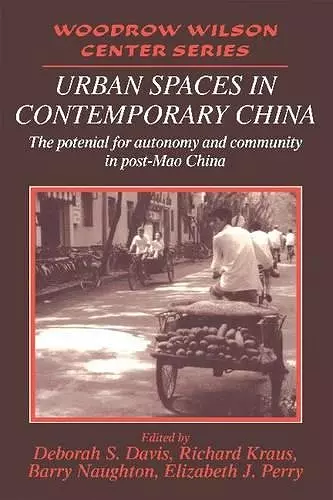 Urban Spaces in Contemporary China cover